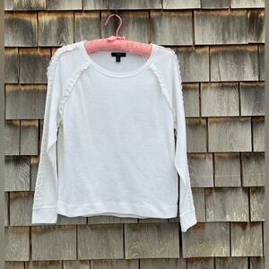 J. Crew White Knit Top